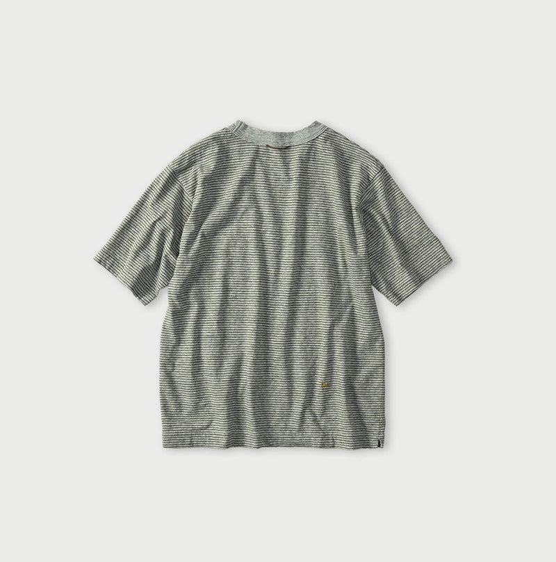 45R Striped Pocket 908 T-shirt (Top-Dyed) - Image 15