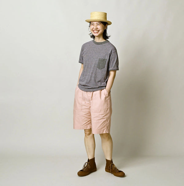 45R Striped Pocket 908 T-shirt (Top-Dyed)
