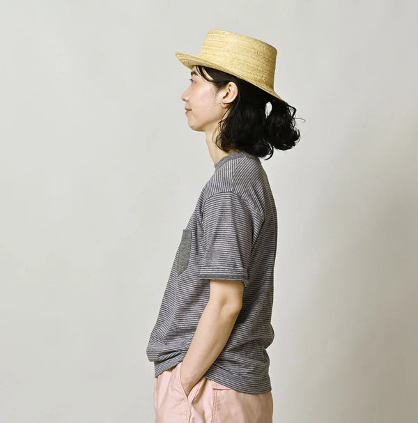 45R Striped Pocket 908 T-shirt (Top-Dyed)