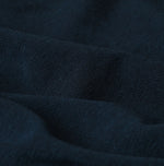 45R Indigo Cotton Pique Flare Polo