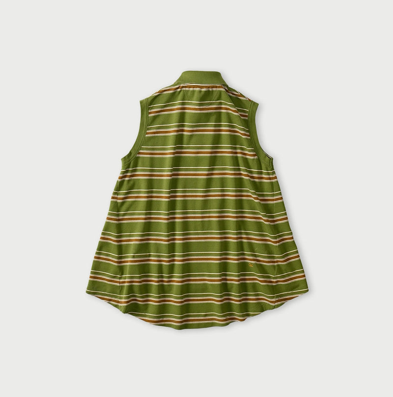 45R Cotton Pique Stripe Flare Polo - Image 12