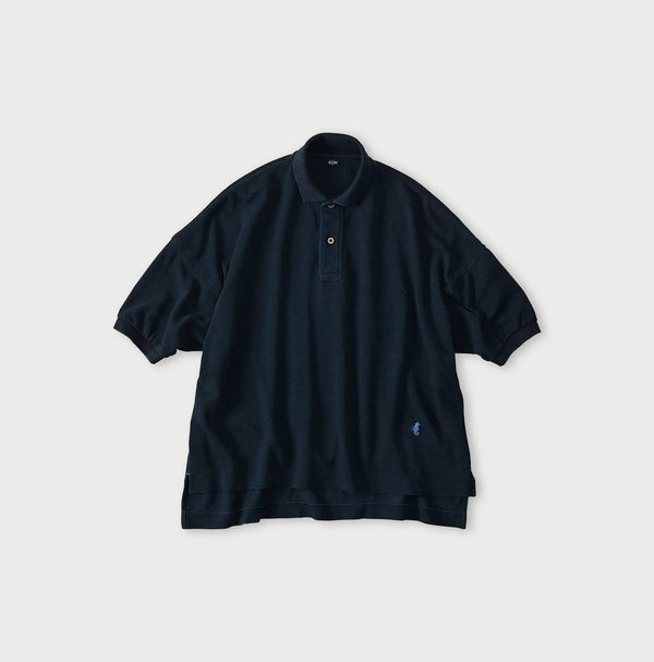 45R Indigo Cotton Pique 908 Polo Shirt