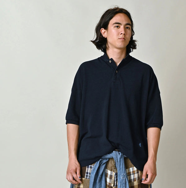 45R Indigo Cotton Pique 908 Polo Shirt