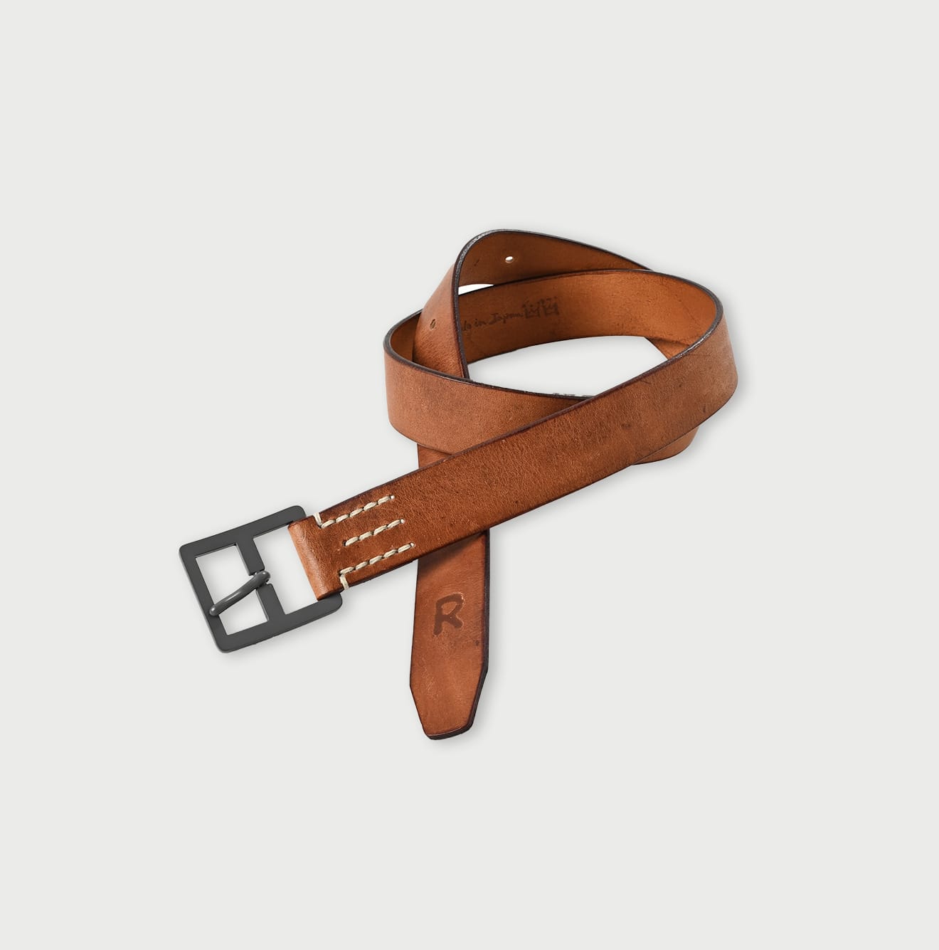 Vintage Leather Belt Wide