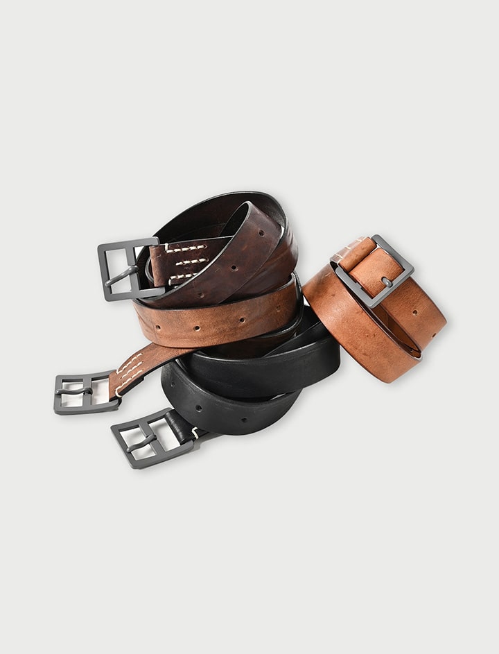 Vintage Leather Belt Wide