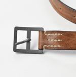 Vintage Leather Belt Wide (Size L) - 45R by 45rpm studio