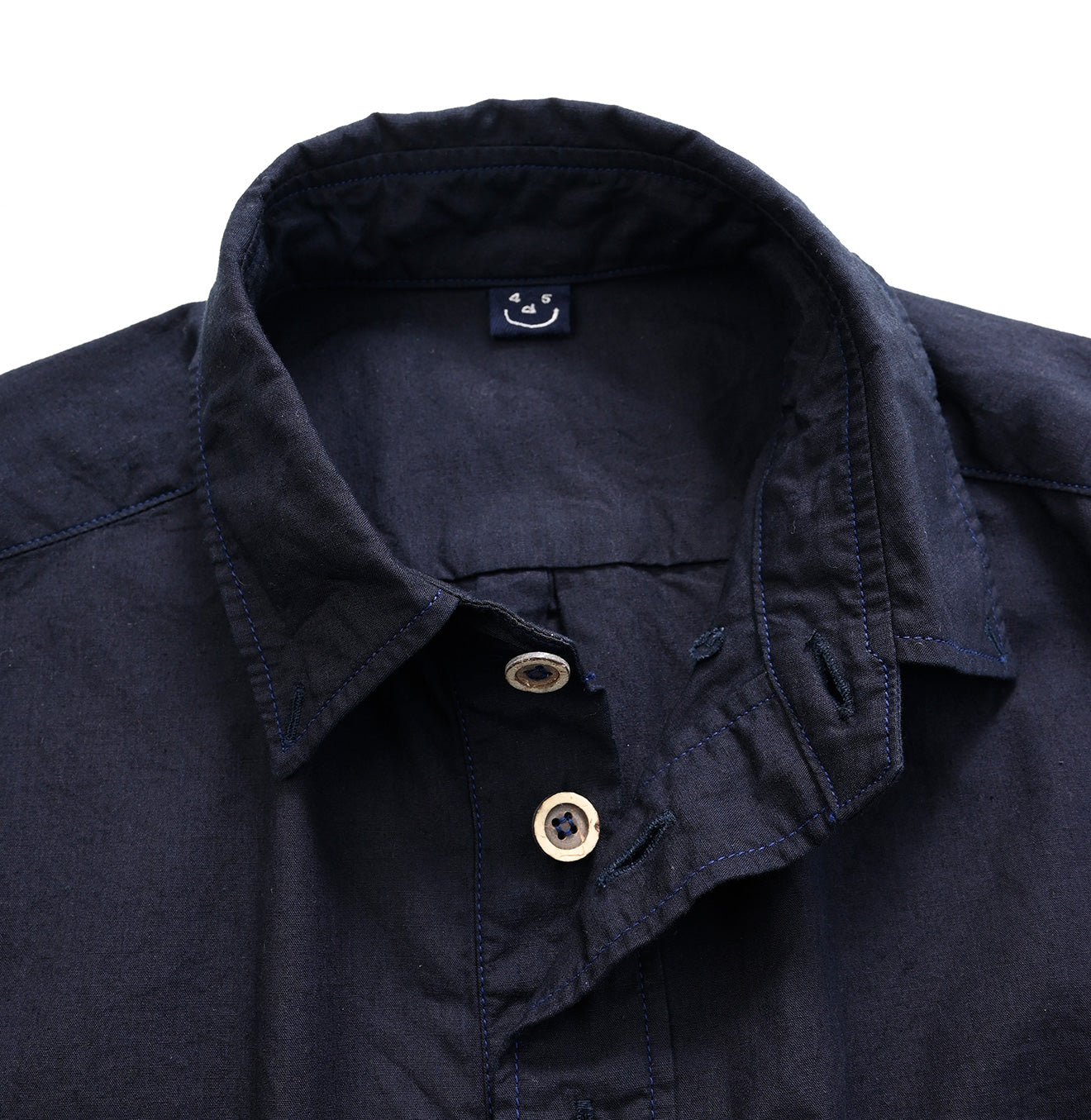 Indigo Damp 908 Short Sleeve Loafer Pullover Shirt