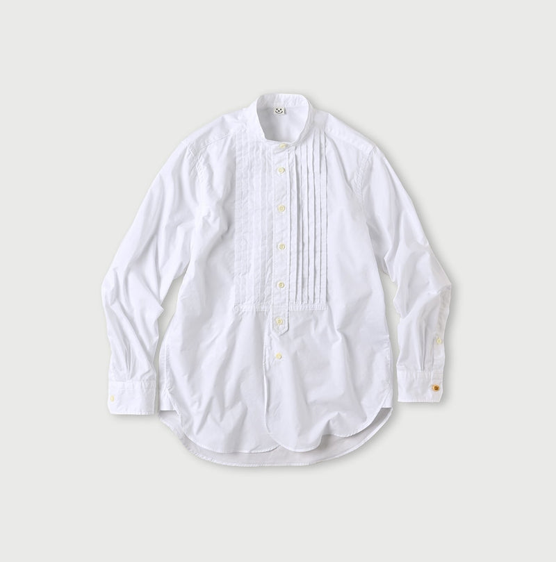 45R Batiste 908 Pintuck Stand Collar Shirt - Image 1
