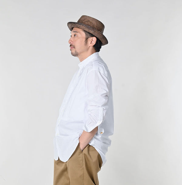 45R Batiste 908 Pintuck Stand Collar Shirt