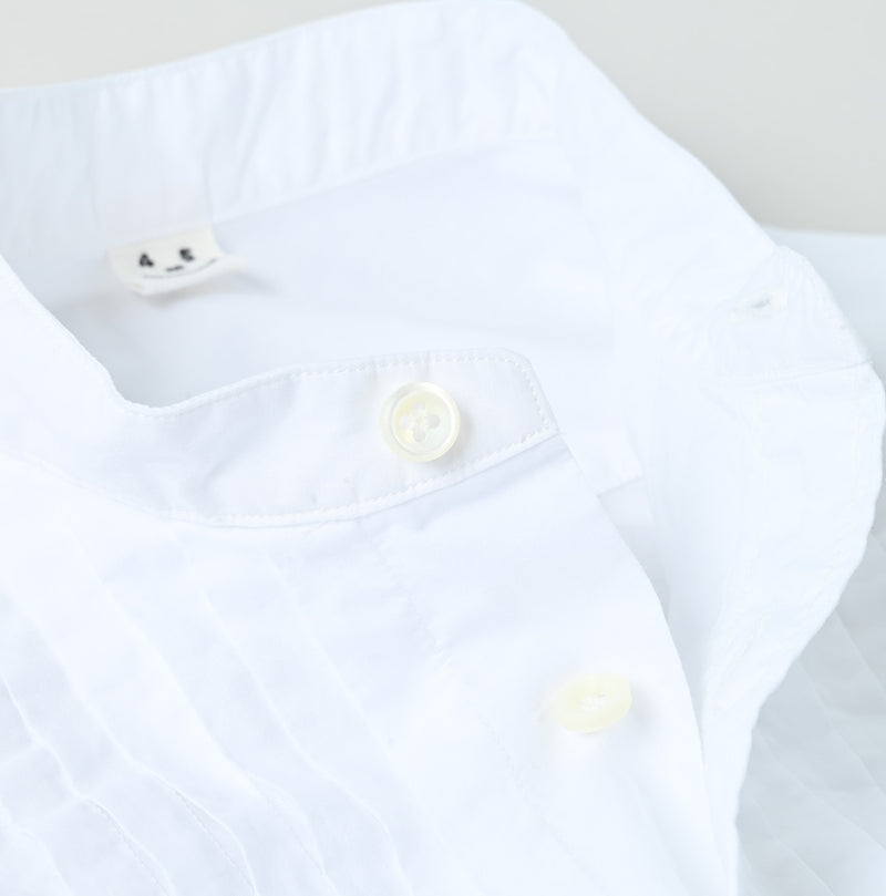45R Batiste 908 Pintuck Stand Collar Shirt - Image 15