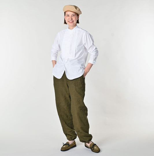 45R Batiste 908 Pintuck Stand Collar Shirt
