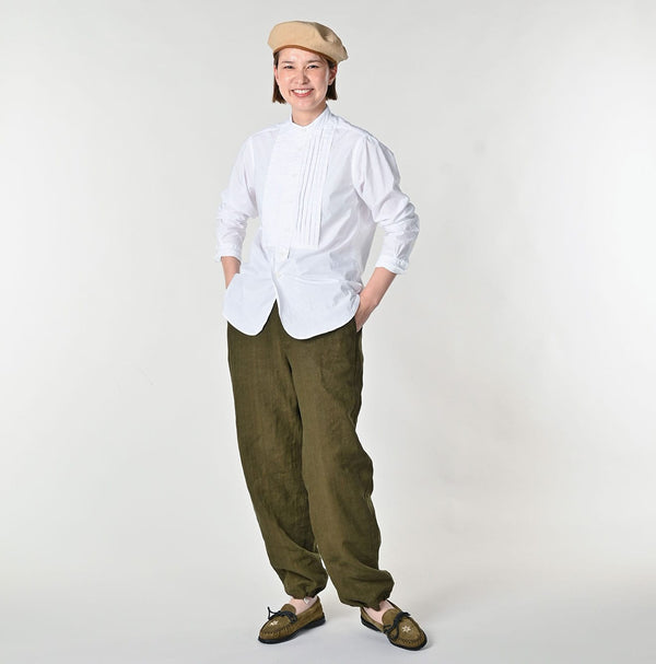 45R Batiste 908 Pintuck Stand Collar Shirt