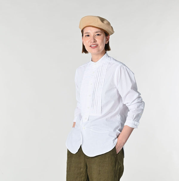45R Batiste 908 Pintuck Stand Collar Shirt
