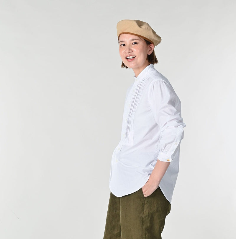 45R Batiste 908 Pintuck Stand Collar Shirt - Image 5