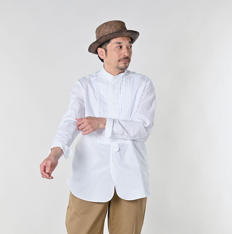 45R Batiste 908 Pintuck Stand Collar Shirt - Image 7
