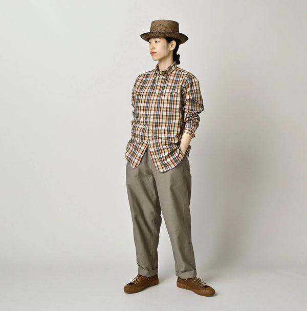45R Broadcloth Madras 908 Loafer Shirt