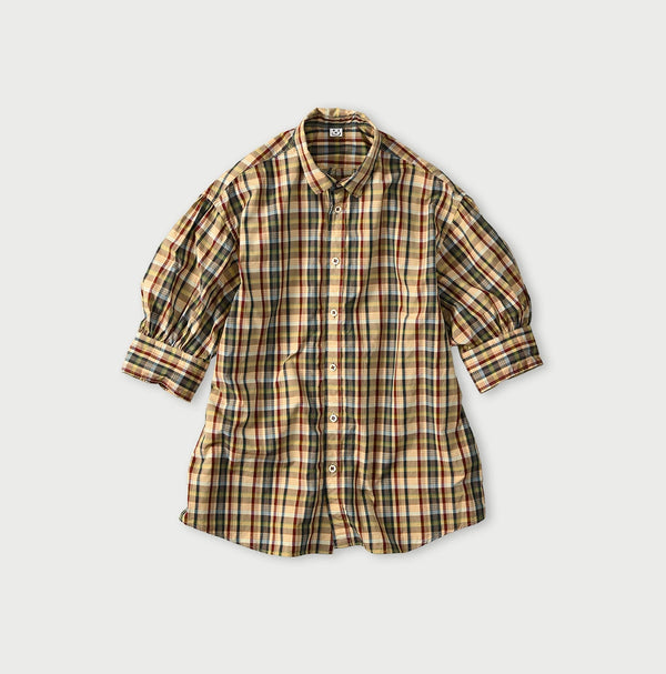 45R Broadcloth Madras Petite Collar Coupe Shirt