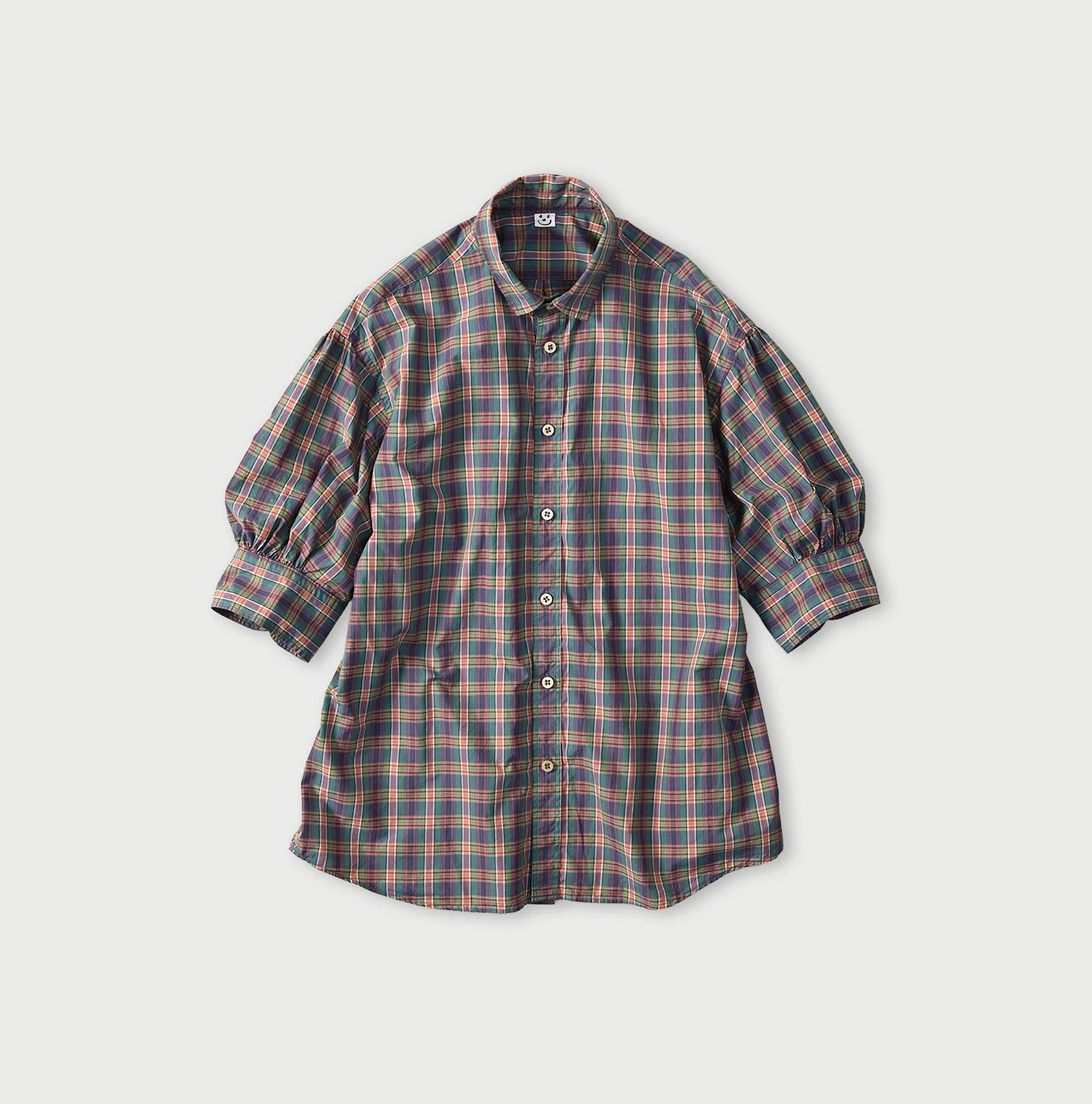 45R Broadcloth Madras Petite Collar Coupe Shirt - Image 3