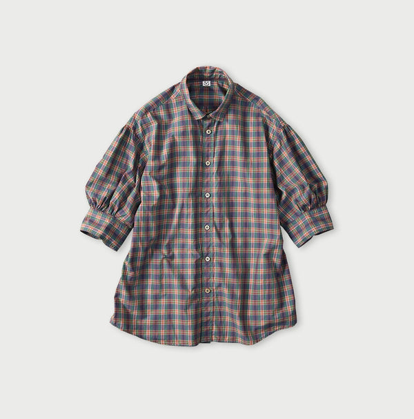 45R Broadcloth Madras Petite Collar Coupe Shirt