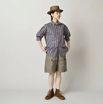 45R Broadcloth Madras Petite Collar Coupe Shirt