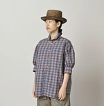 45R Broadcloth Madras Petite Collar Coupe Shirt