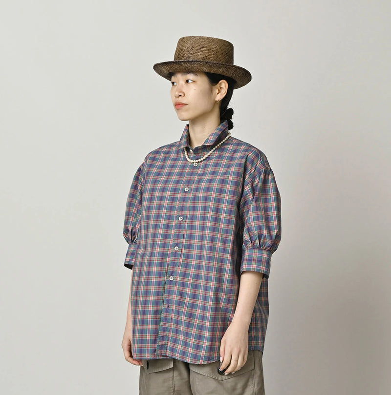 45R Broadcloth Madras Petite Collar Coupe Shirt - Image 5