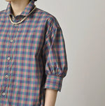 45R Broadcloth Madras Petite Collar Coupe Shirt