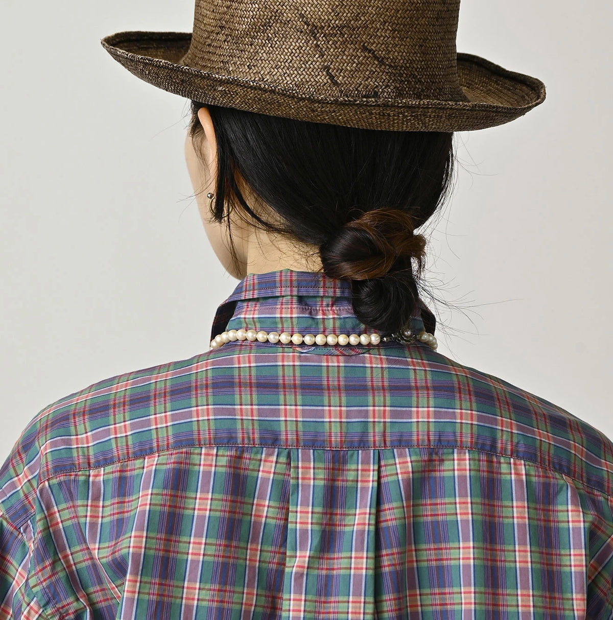 45R Broadcloth Madras Petite Collar Coupe Shirt