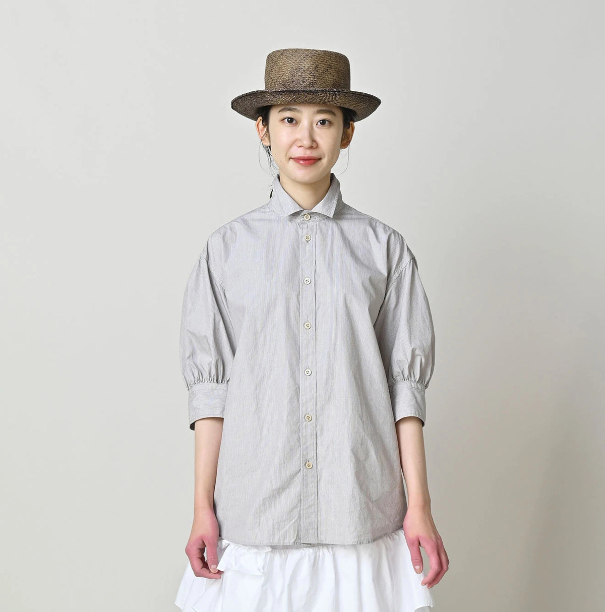 45R Broadcloth Petite Collar Coupe Shirt