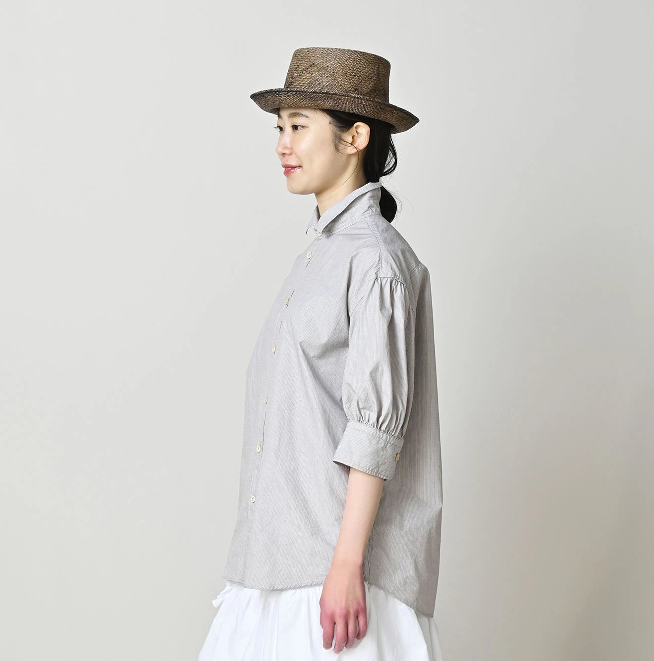 45R Broadcloth Petite Collar Coupe Shirt - Image 12