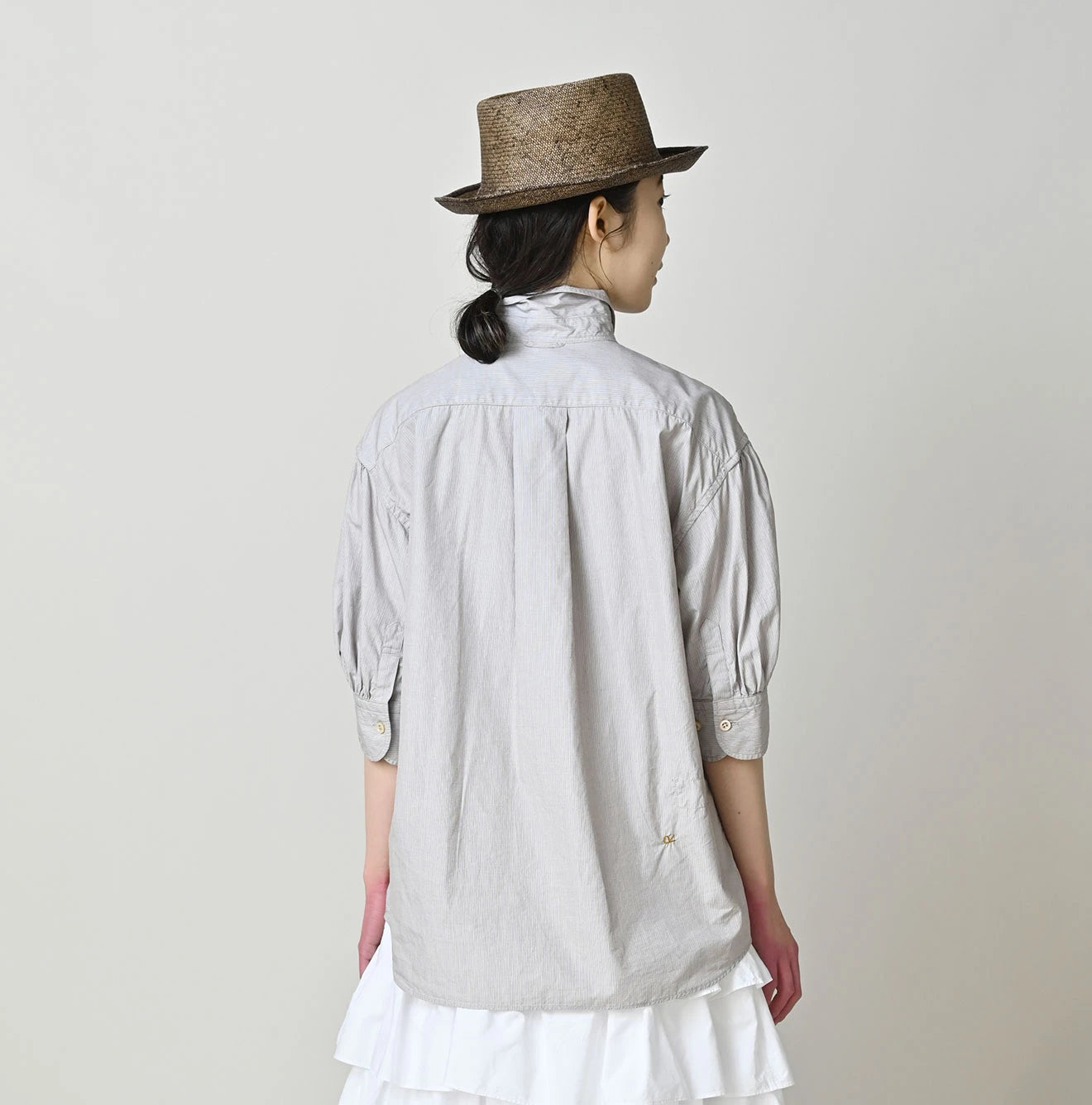 45R Broadcloth Petite Collar Coupe Shirt - Image 13