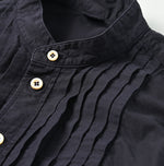 45R Damp Pintuck Petit Loafer Shirt