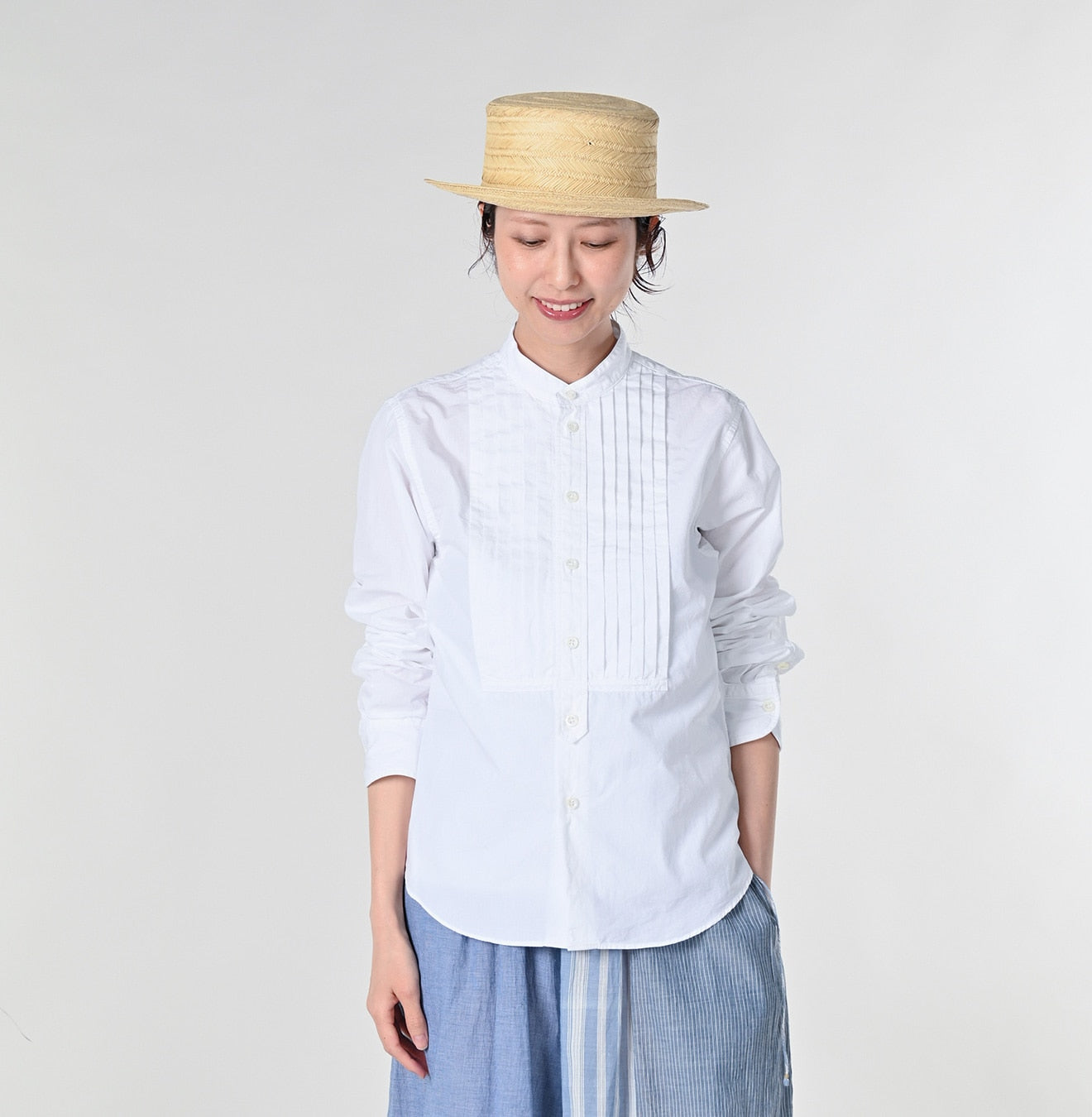 45R Damp Pintuck Petit Loafer Shirt - Image 6