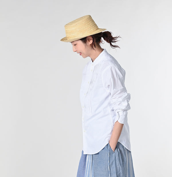 45R Damp Pintuck Petit Loafer Shirt