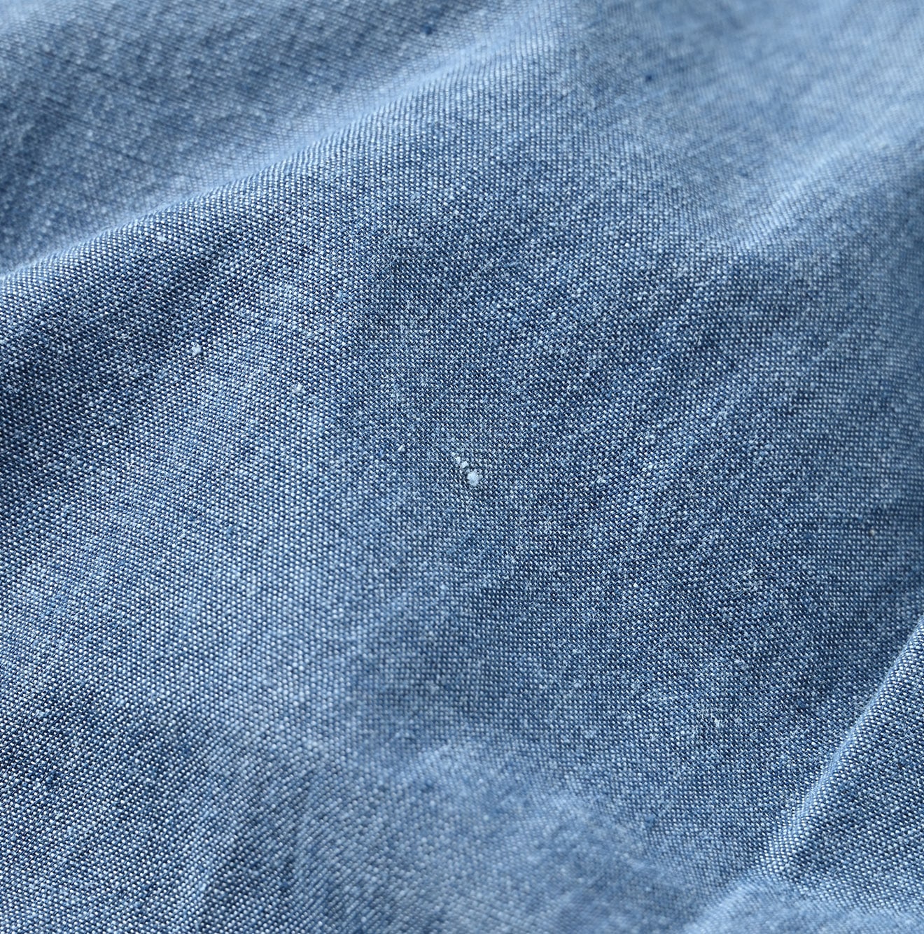 45R Indigo Khadi Ox 908 Pintuck Stand Collar Shirt