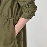 45R Damp Pintuck Shirt Dress