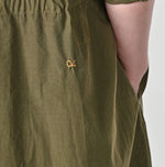 45R Damp Pintuck Shirt Dress