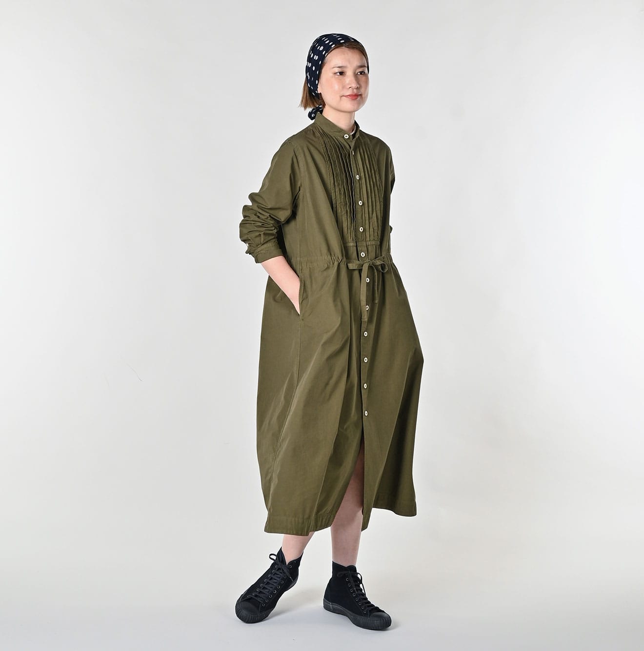 45R Damp Pintuck Shirt Dress - Image 3