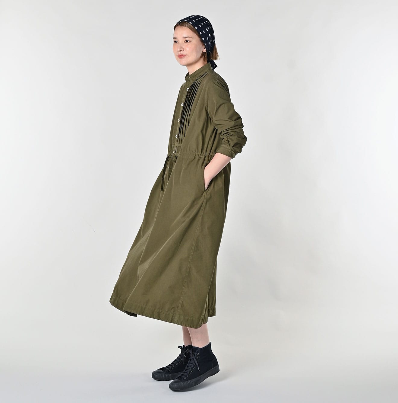 45R Damp Pintuck Shirt Dress - Image 4