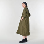 45R Damp Pintuck Shirt Dress