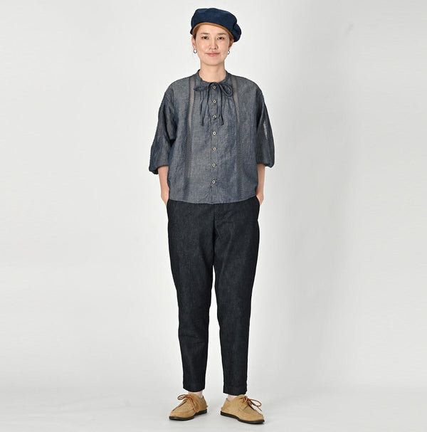 Mugihiko Denim Easy Slacks Women (Size 3) - 45R by 45rpm studio