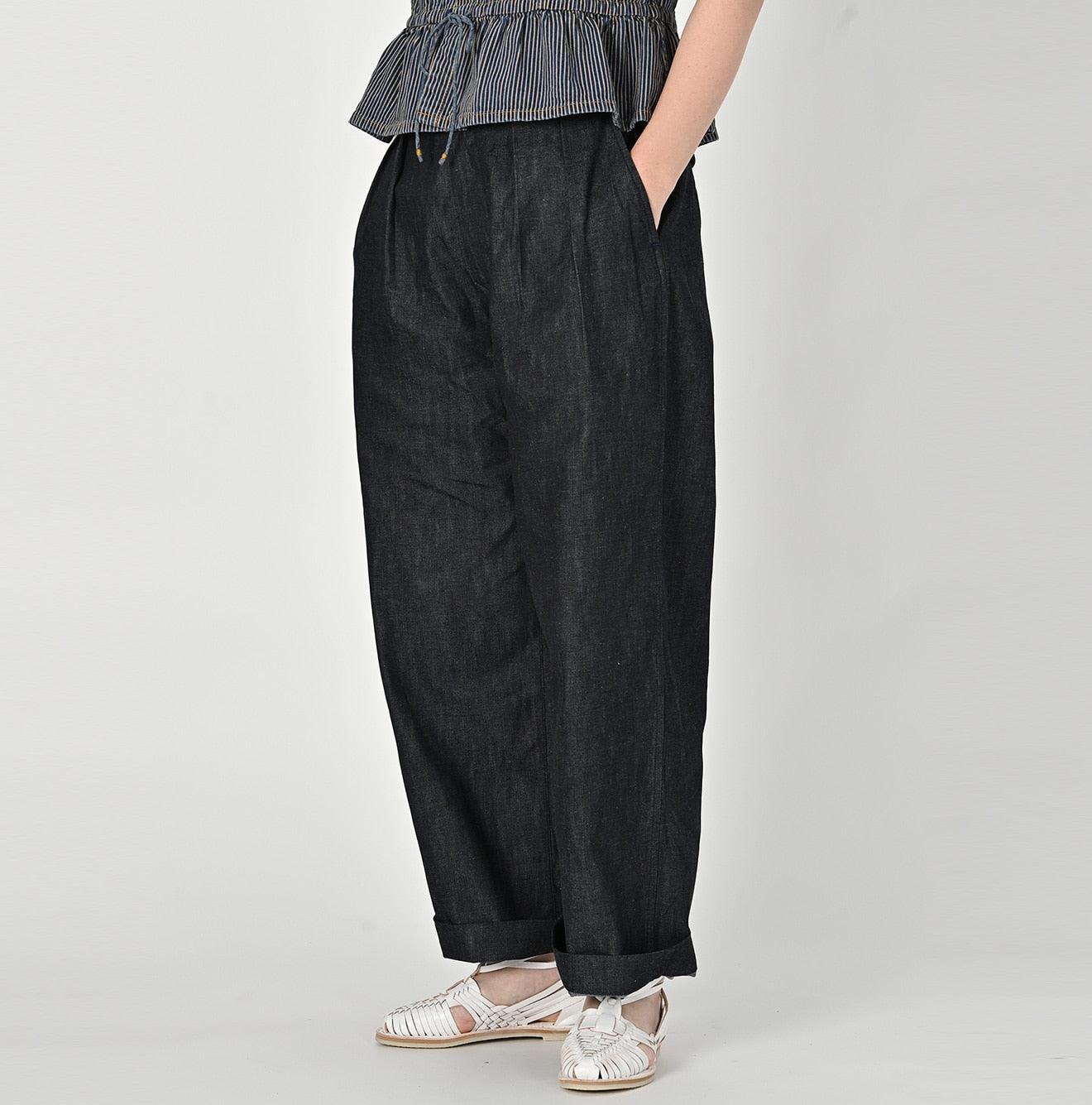 Mugihiko Denim Charlotte Baggy Nou - 45R by 45rpm studio - Image 5