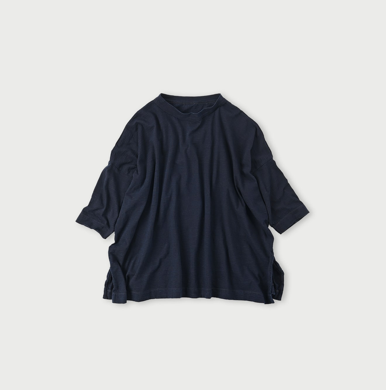 Indigo Big Slit T-shirt