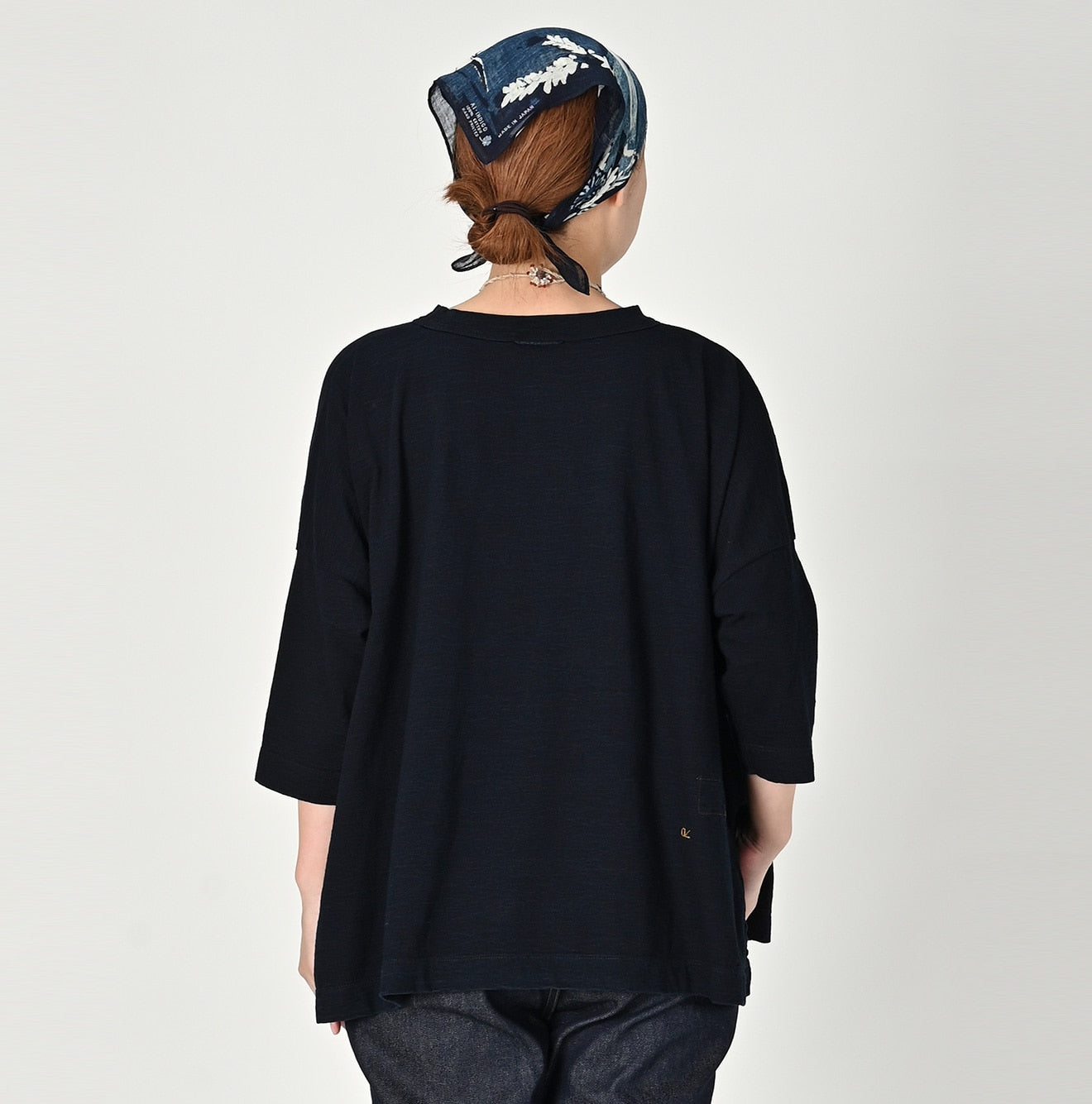 Indigo Big Slit T-shirt