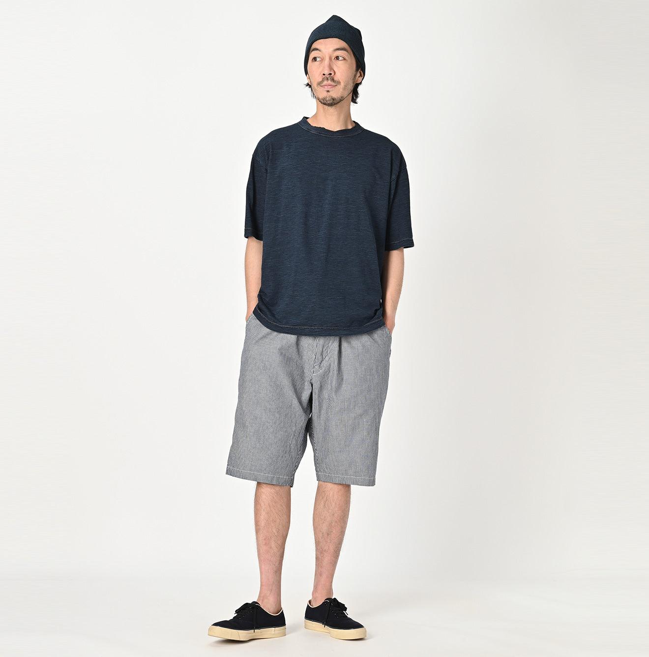 Indigo 908 45 Star T-shirt Distressed - 45R by 45rpm studio