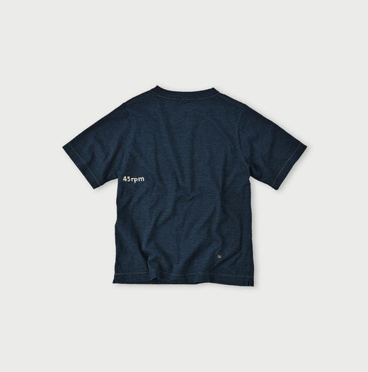 Indigo Tricolor Embroidery 908 Logo T-shirt - 45R by 45rpm studio
