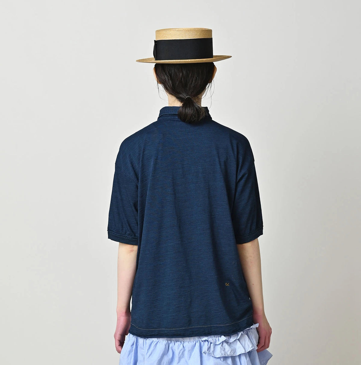 45R Indigo Supima 908 Tenjiku Polo