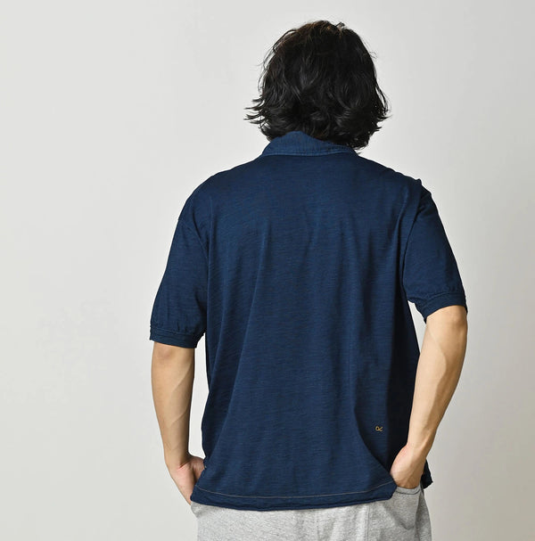 45R Indigo Supima 908 Tenjiku Polo