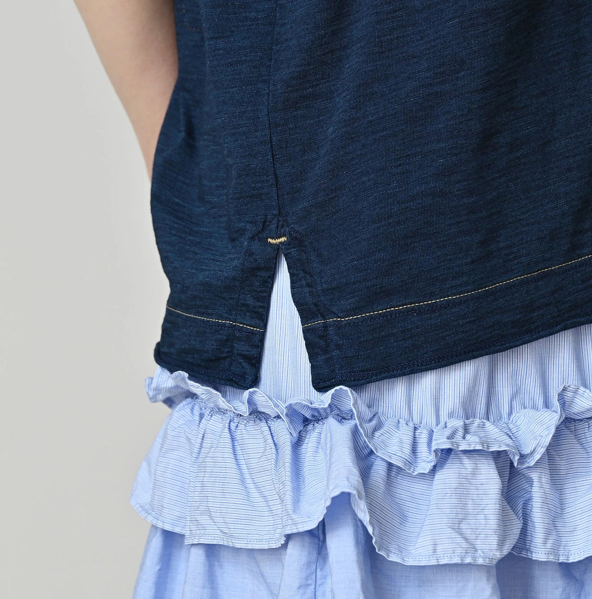 45R Indigo Supima 908 Tenjiku Polo