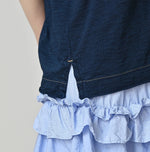 45R Indigo Supima 908 Tenjiku Polo
